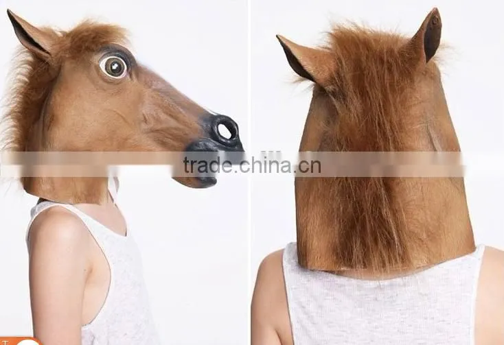 Latex Cosplay Horse Head Mask