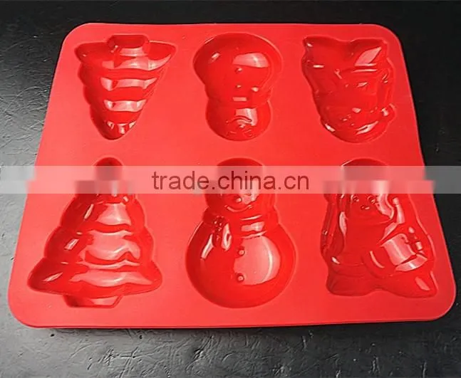 10113Christmas shaped silicone chocolate mould and mold