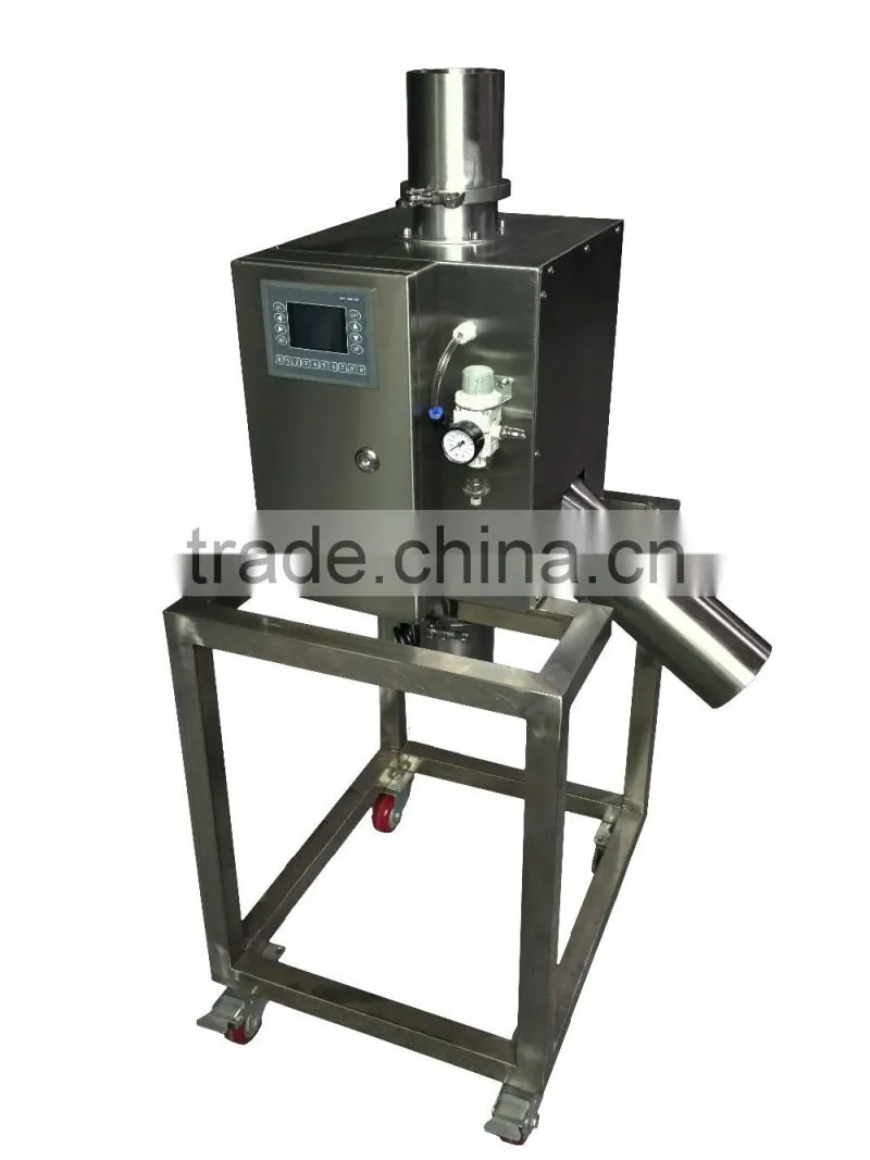 plastic material metal detector separator machine