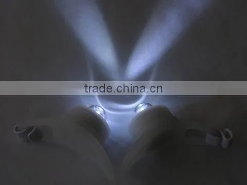 White Bicycle Headlight Silicone Bike Light For Safety Travel