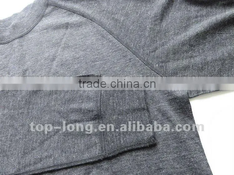 100% merino wool thermal underwear of men long johns suit