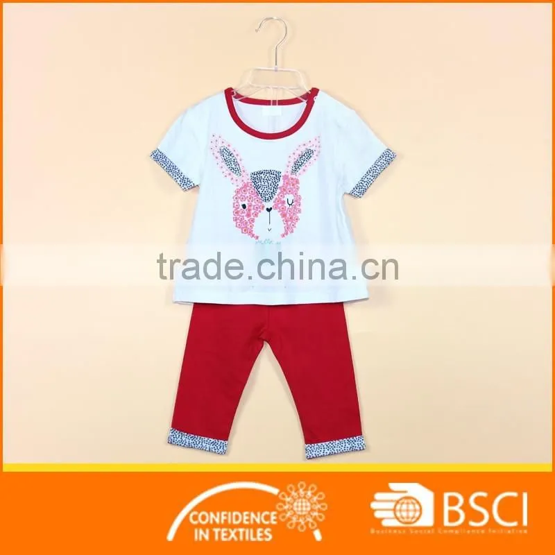 Promotional Good Quality 2 Pcs Newborn Baby Girl Clothing Set