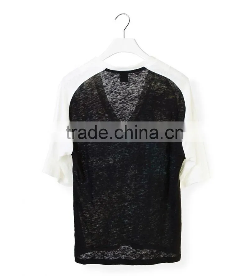 deep v neck t shirt women's sublimation t shirt burnout cotton t shirt