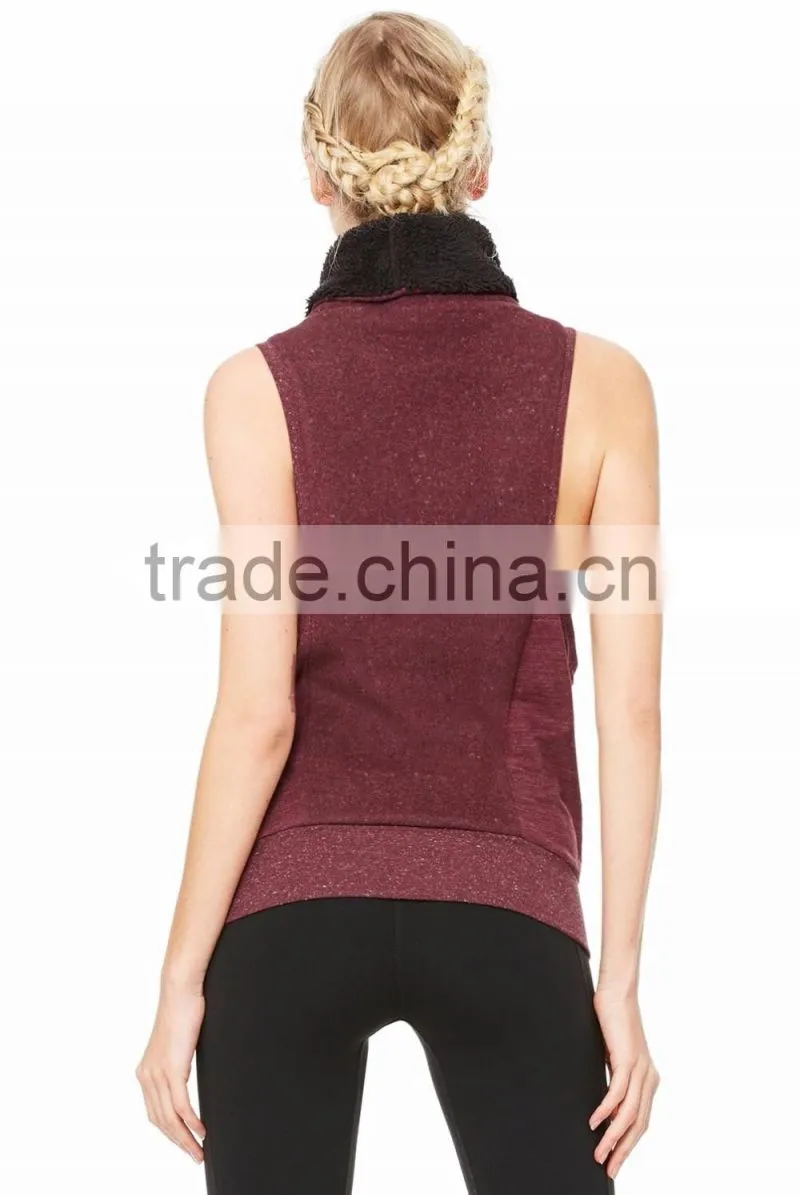 Yoga Frost Winter Vest in Black Heather For Women