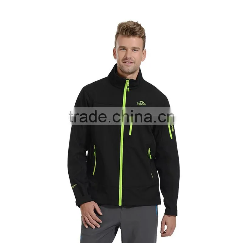 Custom brand LOGO waterproof men softshell jacket