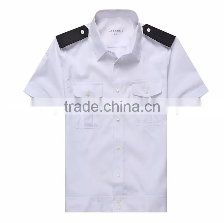 OEM custom logo unisex long sleeve security clothing guard uniform shirt