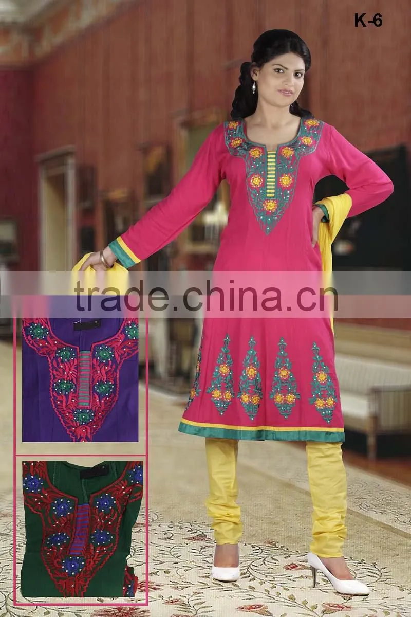 Black & White Latest kurti designs for girls for stitching 2014
