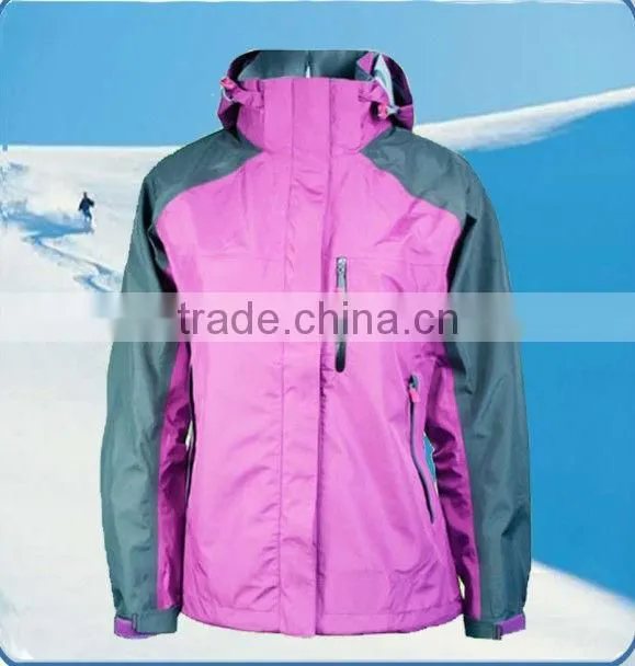 Sports jacket custom design, 2013 new fashionable winter sports jackets with hood unisex, high quality stylish sports jacket