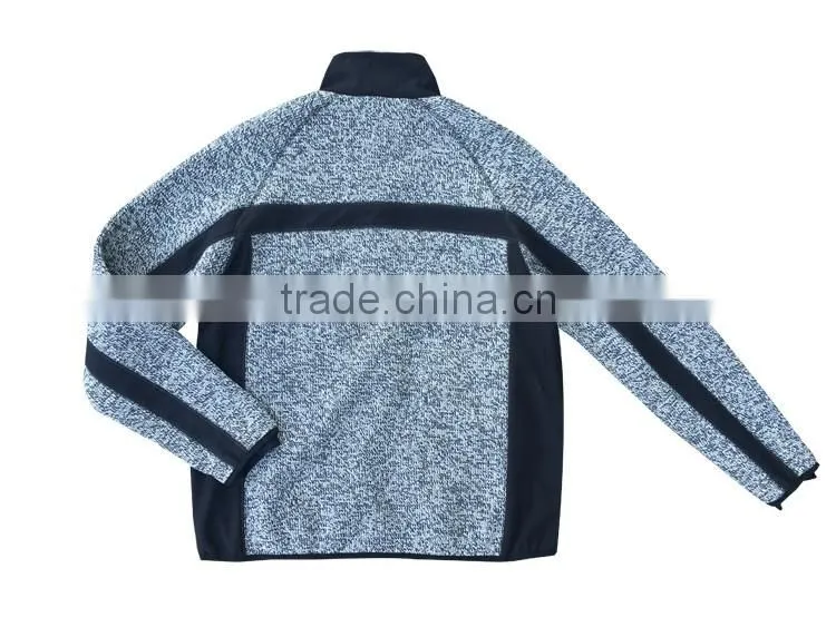 Jumper anoraks coarse needle mens knitted wear hiking jacket