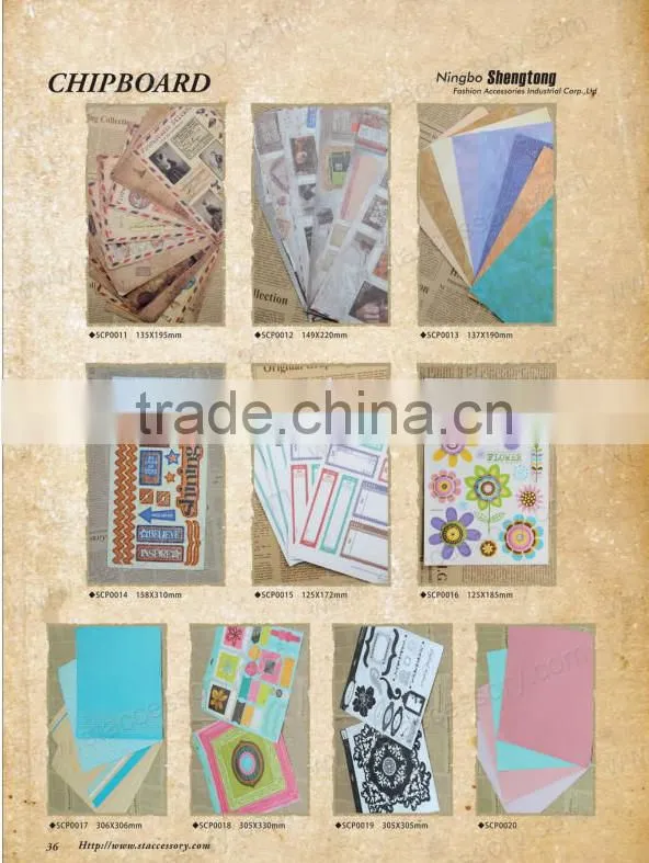 wholesale cheap paper chipboard sticker