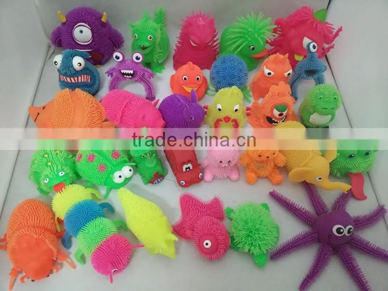 heart-shaped puffer ball/squishy ball/fluffy ball with LED