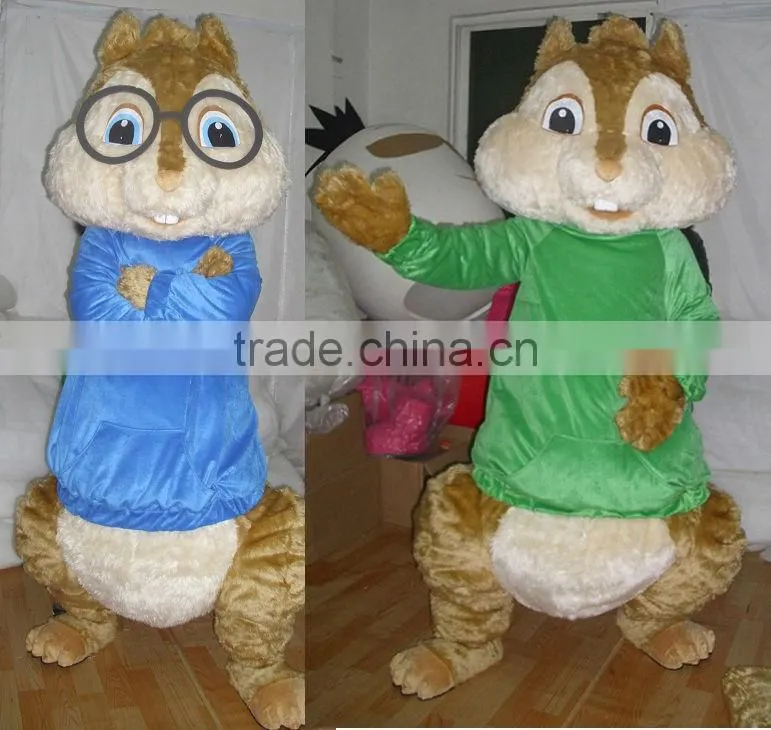 lightweight alvin chipmunks mascot costume adult alvin chipmunks mascot costume