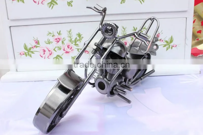 Handmade Metal Motorcycle Model Iron Craft Decoration & Gift New