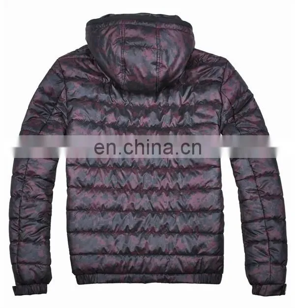 men padding winter jacket