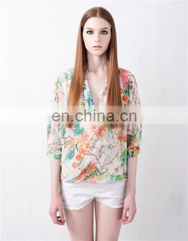 2014 new style fashion women beach blouse