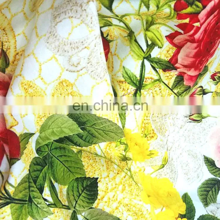 China Factory Supply Custom Design Printed On 100%Bamboo Knit Fabric