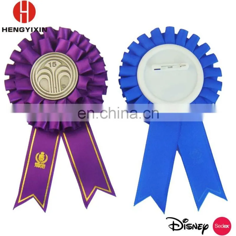 Award ribbon rosette/ribbon flower for wedding ceremony