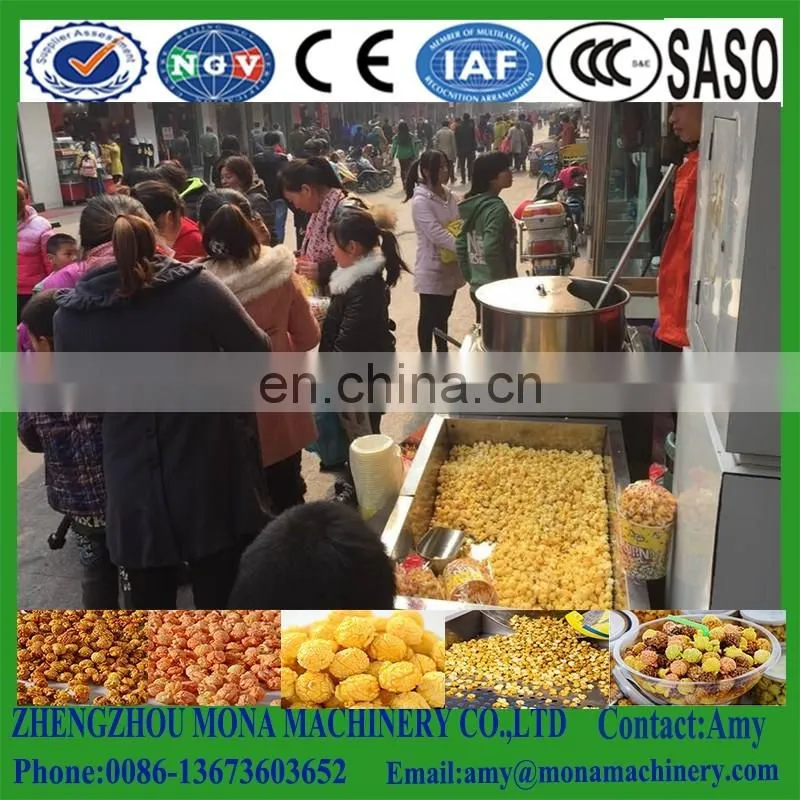 Ball shape Caramel popcorn making machine for sale