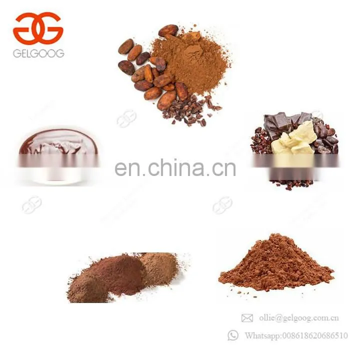 Small Scale Made In China Cocoa Paste Grinding Machine Roaster Cocoa Bean Powder Machinery