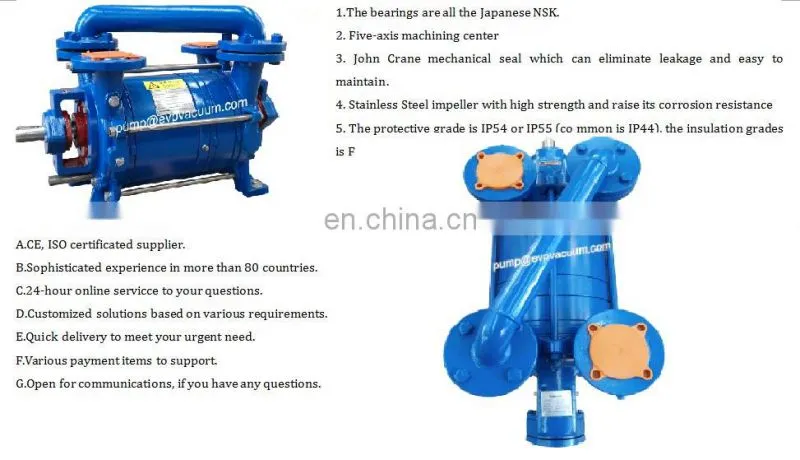 EVP DLV350 high efficiency liquid ring vacuum pump 100% replace SIHI LPM model
