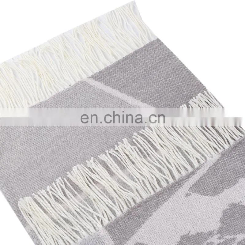 50''x60'' Cheap Printed Throw Blanket Lightweight Soft Cozy for Bed or Sofa Decorative Blankets
