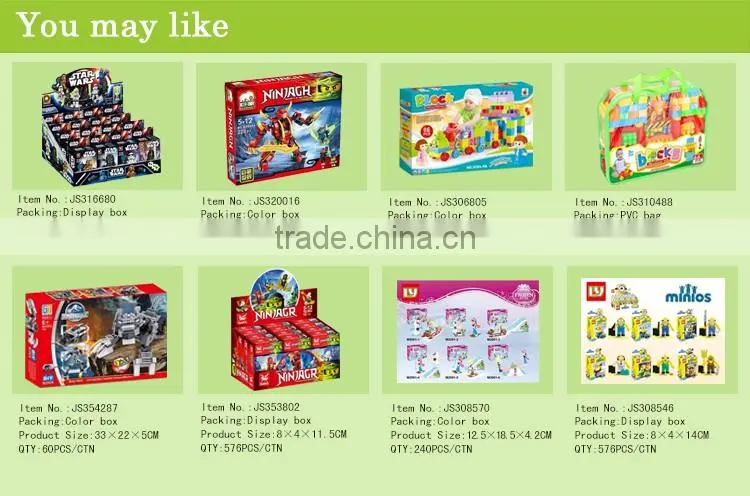 New kids items plastic brick toys electronic watch with minifigures for wholesale