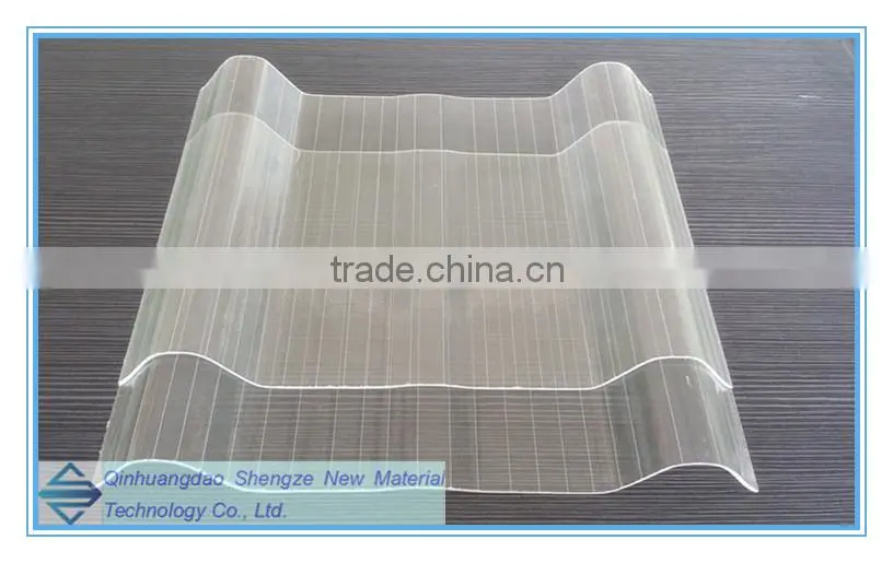FRP skylight roof/workshop transparent tile/ flat plane skylight