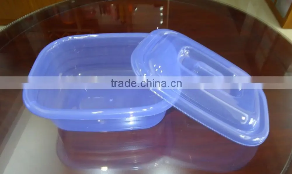 Popular food storage container / rectangular basin with cover