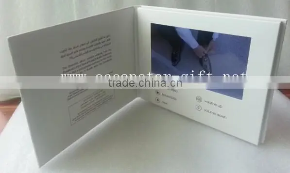 Customized hardcover 7" video brochure
