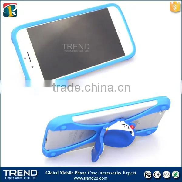 bumpers universal silicone stand cartoon silicone bumper case for 1~7 inches