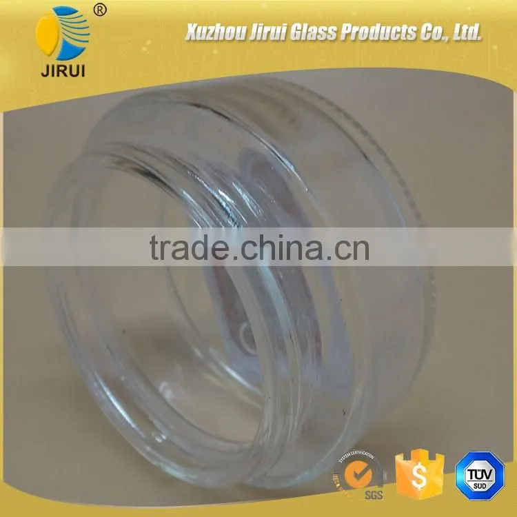 70ml clear glass cream jar with lid