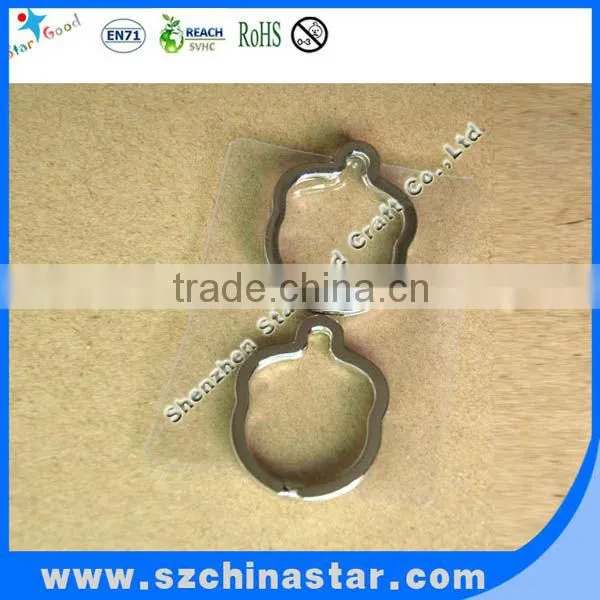 Different shapes stylish key rings for promotional
