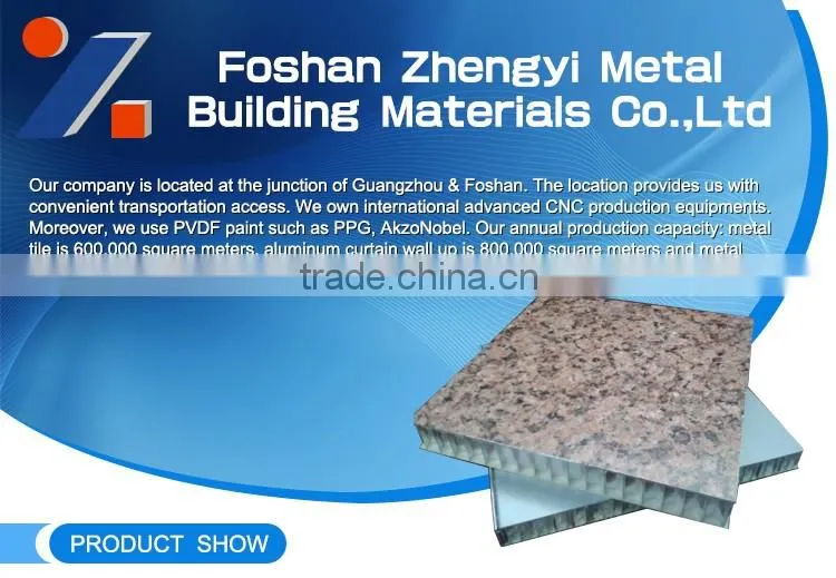 New Design Products Curved Aluminum Honeycomb Panel