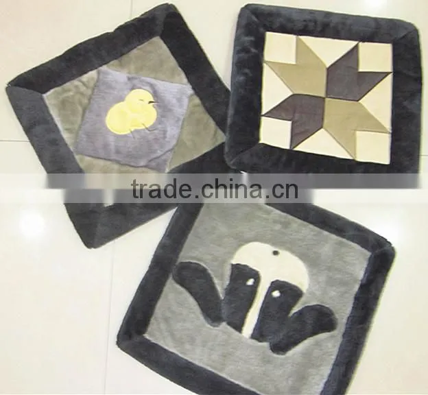 printed fleece seat cushion