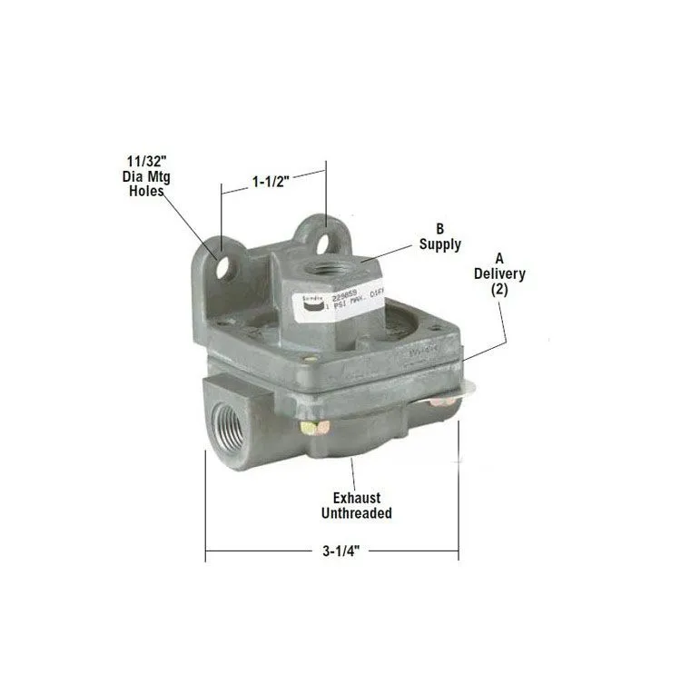 229859 Quick Release Valve with 3/8" NPT Delivery Ports