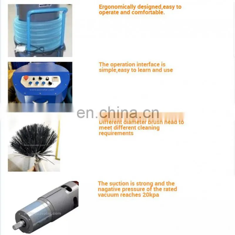 All In One Design Air Duct Cleaning Equipment Vacuum With 3000w Negative Pressure