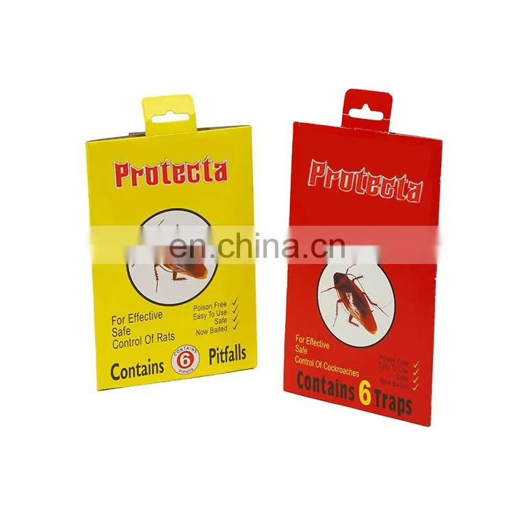 6 traps packing cockroach glue pitfall/cockroach traps roach pest type super glue trap of cockroach