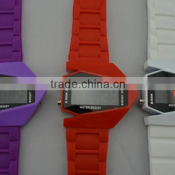 Fly design alarm clock stop watch smart led watch