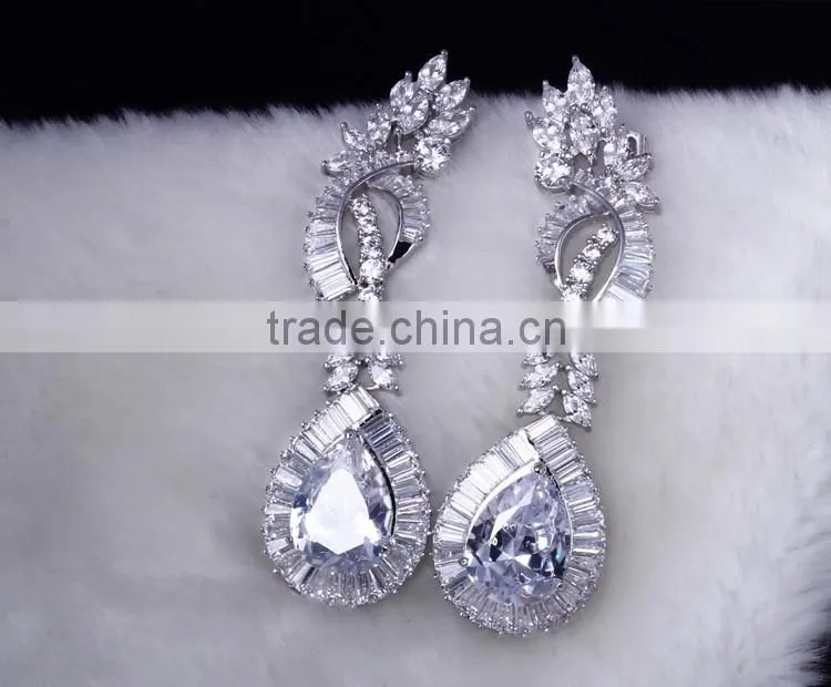 New Luxury Statement Design Cubic Zirconia African Style Big Fashion Jewelry Set