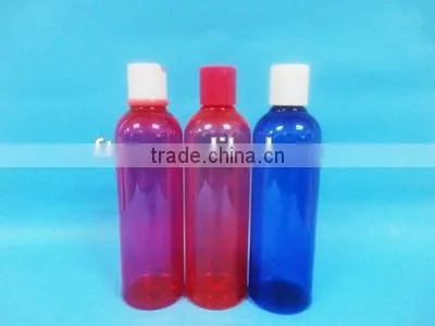 empty plastic PET juice bottle with aluminum cap