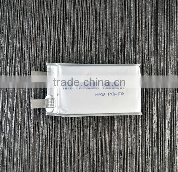 HRB approved Rechargeable li-po battery 3.7v 1300mah