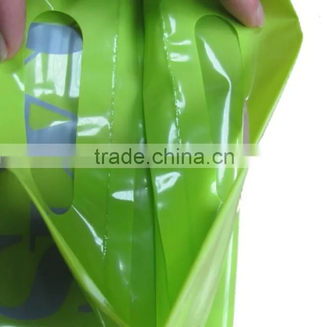 HIGH QUALITY PLASTIC DIE CUT CLEAR BAG 10"X12"X4" CARRIER BAGS