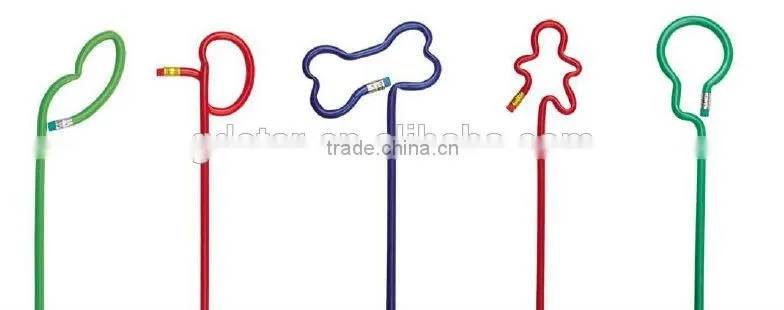 Animal shaped plastic pencils/writing instruments