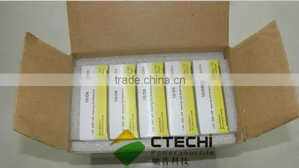 hearing aid battery A312 A10 A675 A13 1.4V coin cell