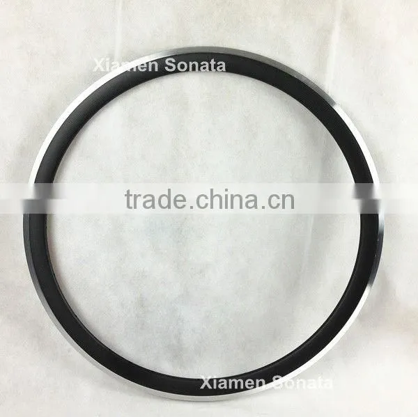 New design Sonata alloy road wheel 700C 38mm carbon clincher aluminum braking surface 3K matte