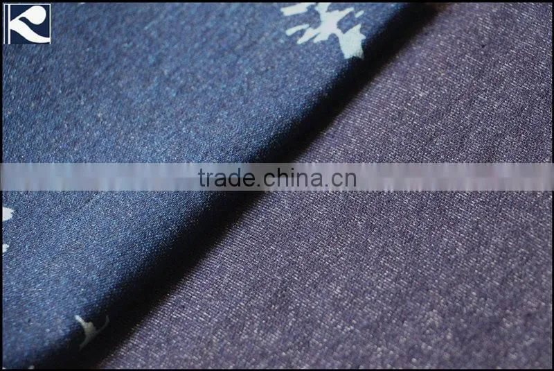 95% indigo cotton knitted denim fabric