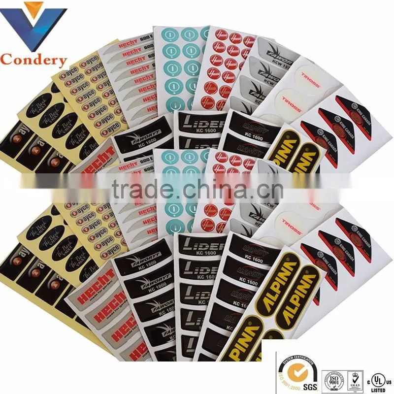 3D crystal stickers labels sticker car sticker design anti radar sticker