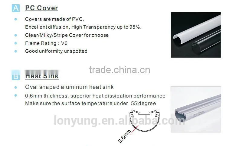 1.2m led tube 120v 277v led tube industrial light T8 6000k 277v
