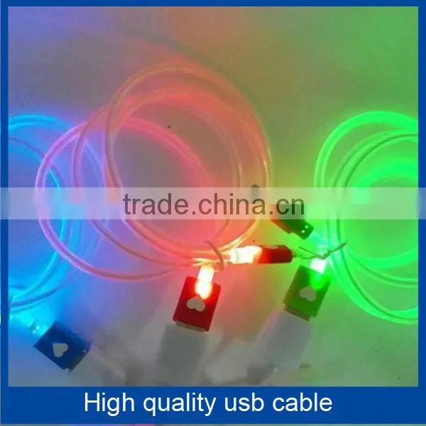 New Design Charing and Sync Led Light Up USB Cable