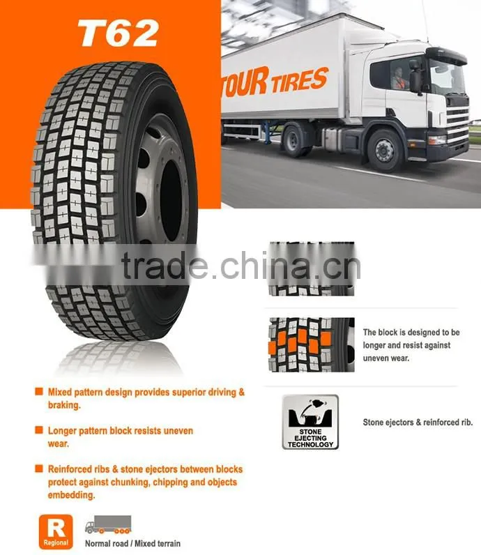 You can afford it ! Top-grade low-price T62 315/80r22.5 truck tire with agent protection
